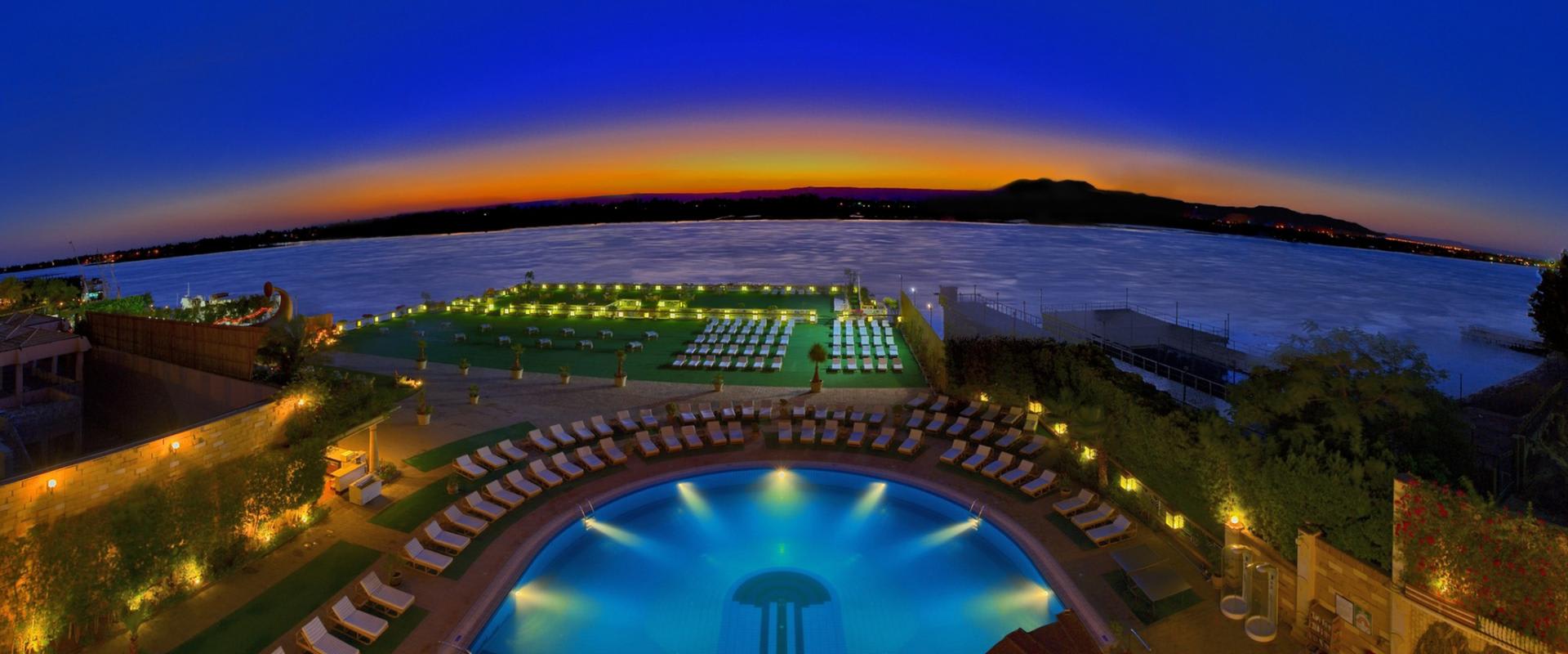 Exterior Pool at Sunset