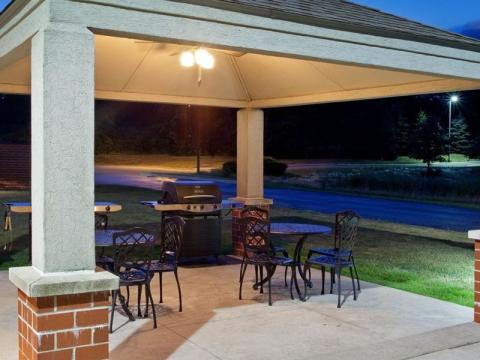 exterior guest patio grill