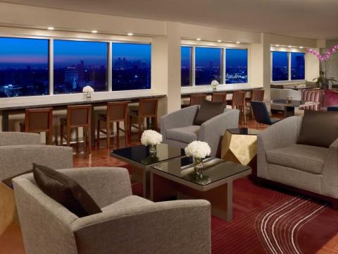 Uptown Houston Hotel Lounge with View